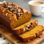 A freshly baked Pumpkin Banana Loaf