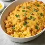 This Old-Fashioned Cornbread Dressing is a true Southern classic, perfect for holiday dinners or family gatherings. Made with crumbled homemade cornbread, sautéed vegetables, and rich chicken broth, this dressing is moist, flavorful, and packed with comfort. It's the ideal side dish to complement your Thanksgiving turkey or any hearty main course.