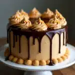 Peanut Butter Chocolate Layer Cake with Chocolate Ganache